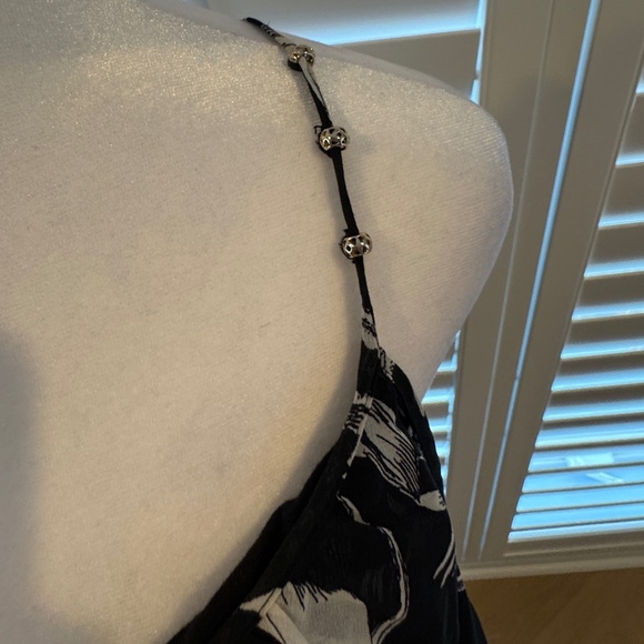 White House Black Market Black and White Sundress Sz 6 - Picture 3 of 9